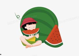 夏日吃瓜手绘,一场视觉与味蕾的盛宴